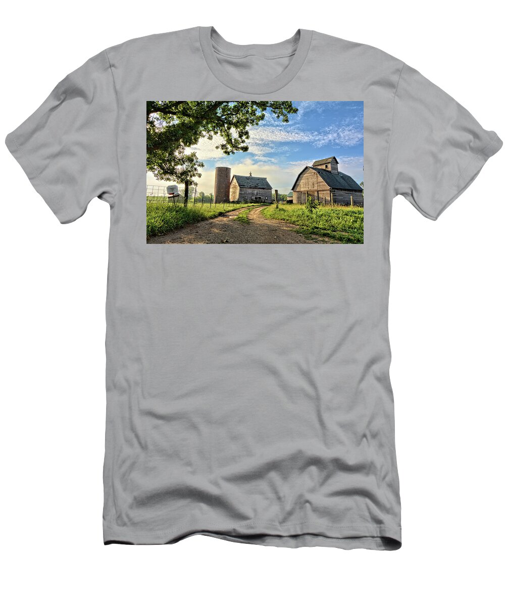 Barn T-Shirt featuring the photograph June On Birch Avenue by Bonfire Photography