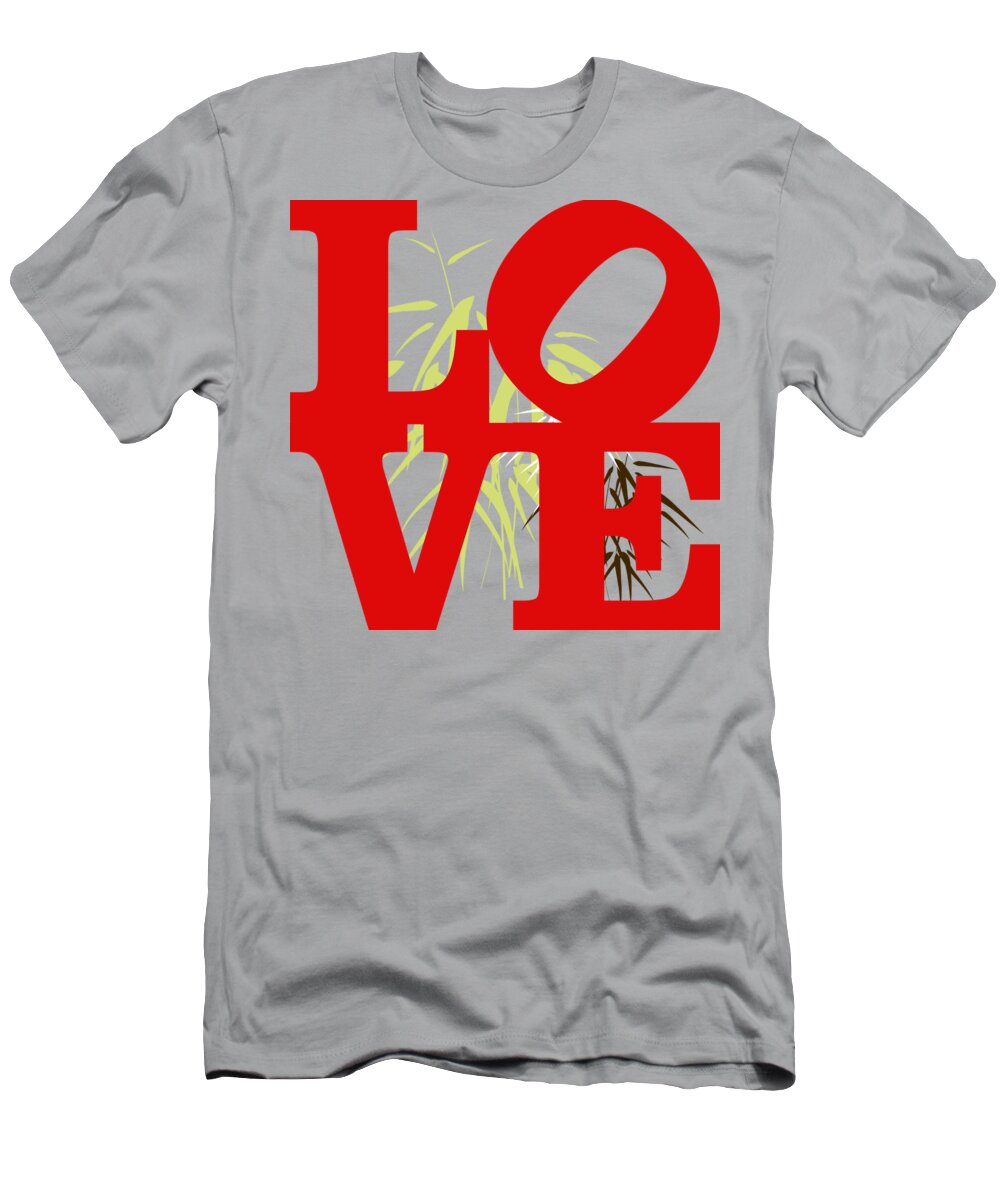 Wright T-Shirt featuring the digital art Jungle Love tee by Paulette B Wright