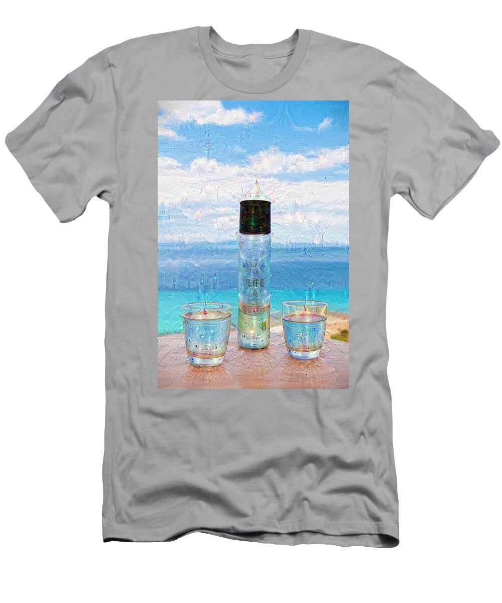 Greece T-Shirt featuring the digital art Just Add Water 3 by Roy Pedersen