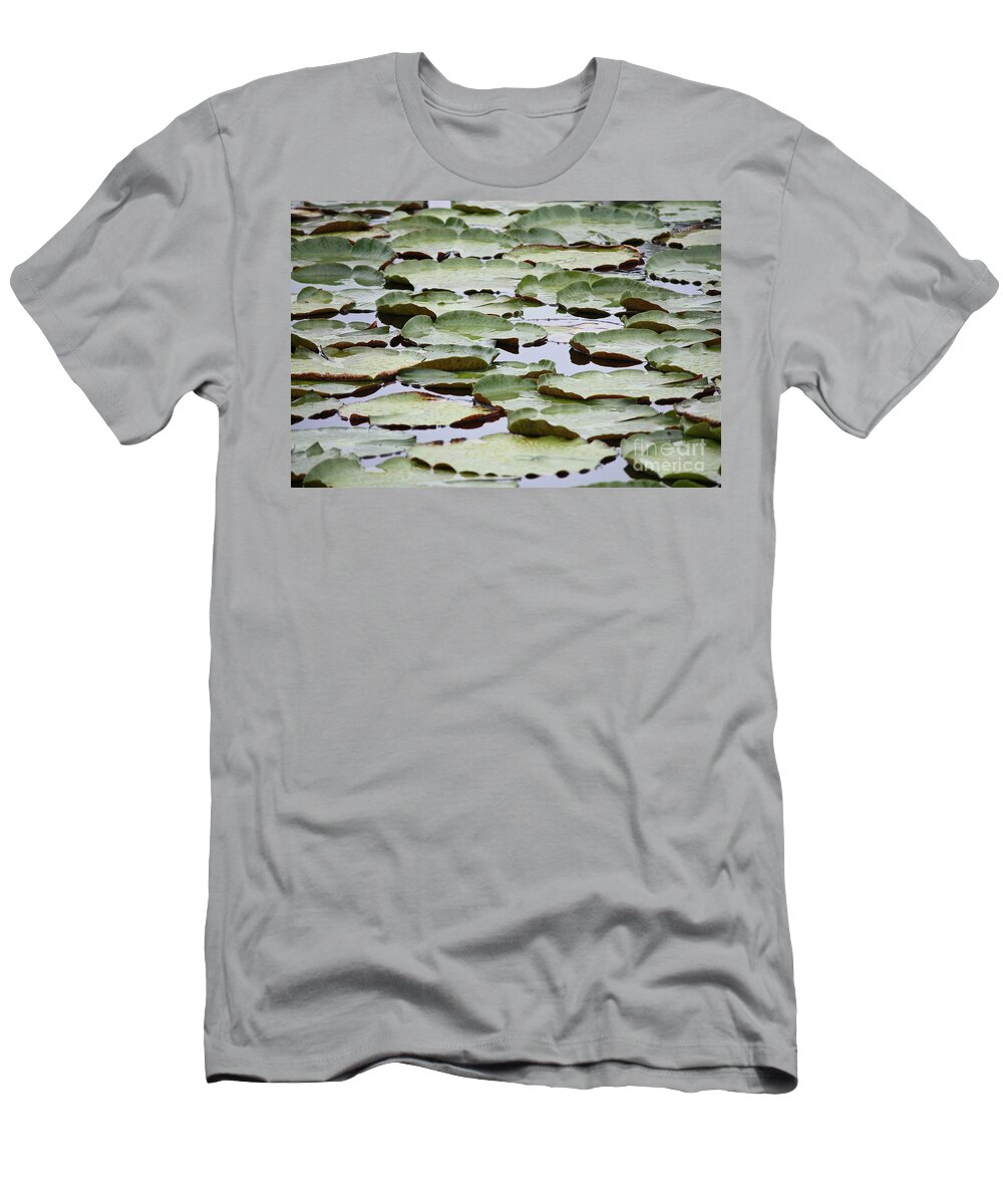 Nature T-Shirt featuring the photograph Just Lily Pads by Carol Groenen