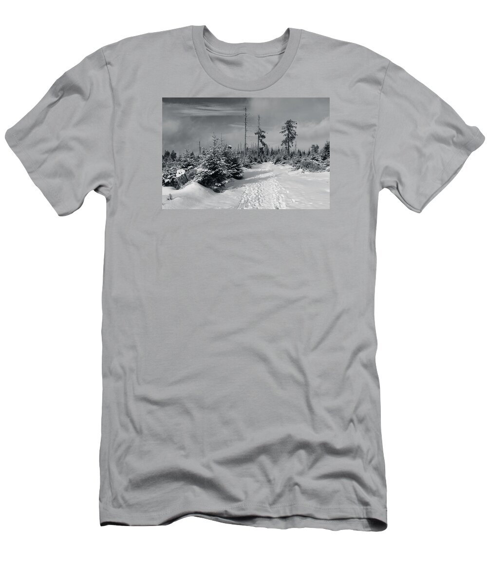 Kaiserweg T-Shirt featuring the photograph Kaiserweg, Harz by Andreas Levi