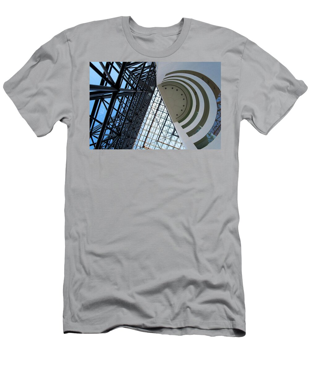 Architecture T-Shirt featuring the photograph Kennedy Library and Museum by Barry Wills