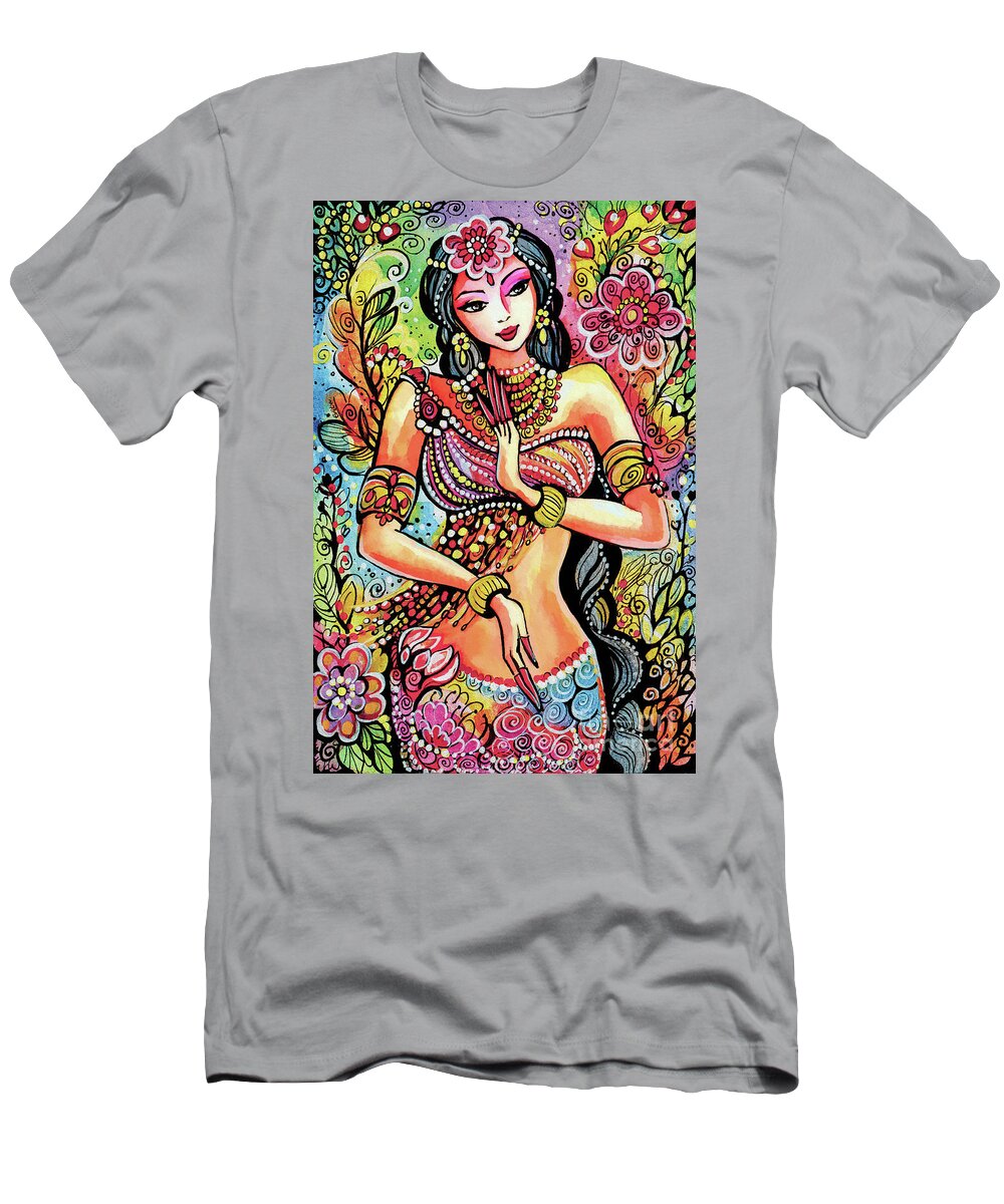 Indian Goddess T-Shirt featuring the painting Kuan Yin by Eva Campbell