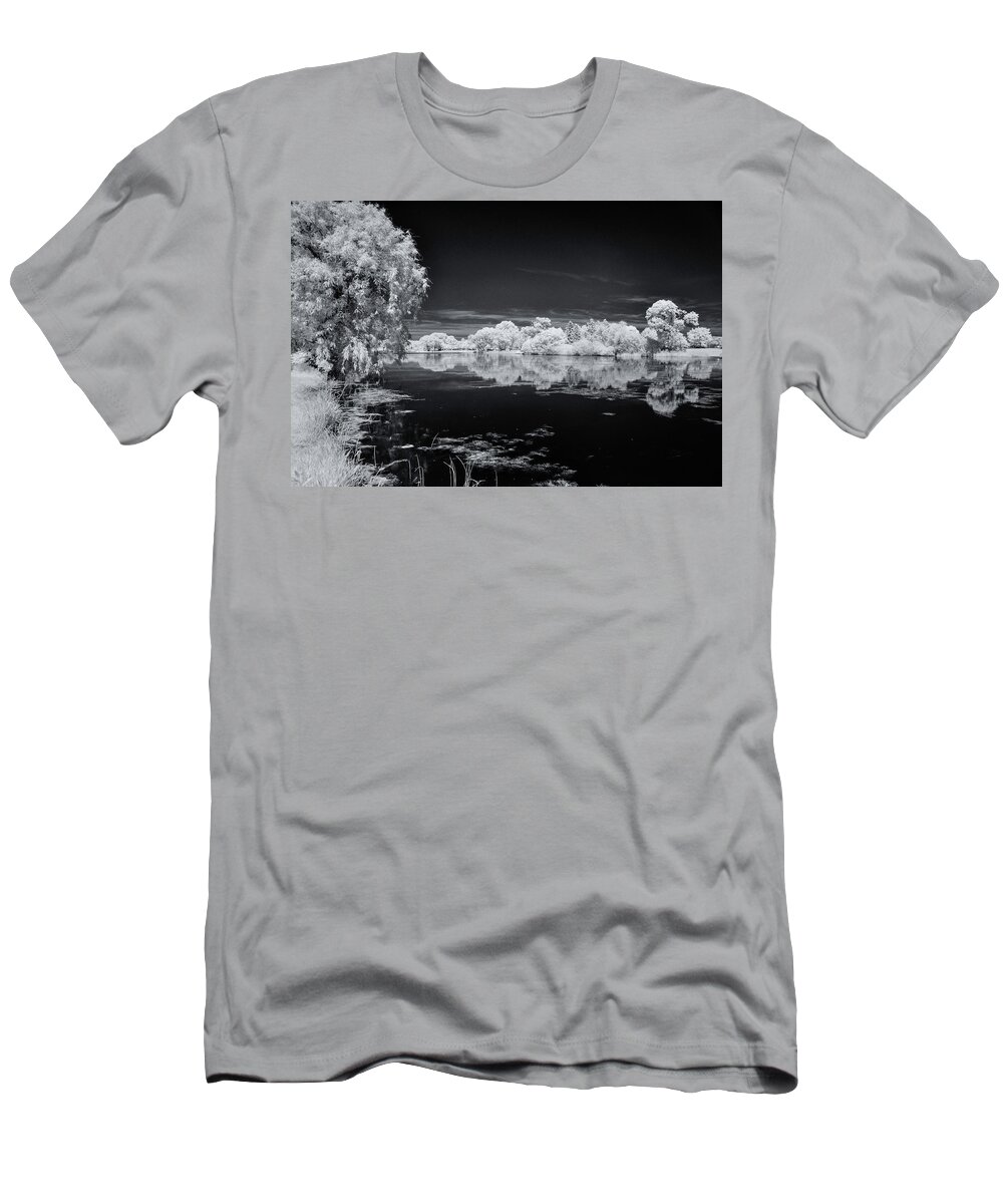 Monochrome T-Shirt featuring the photograph Lagoon #4 by John Roach