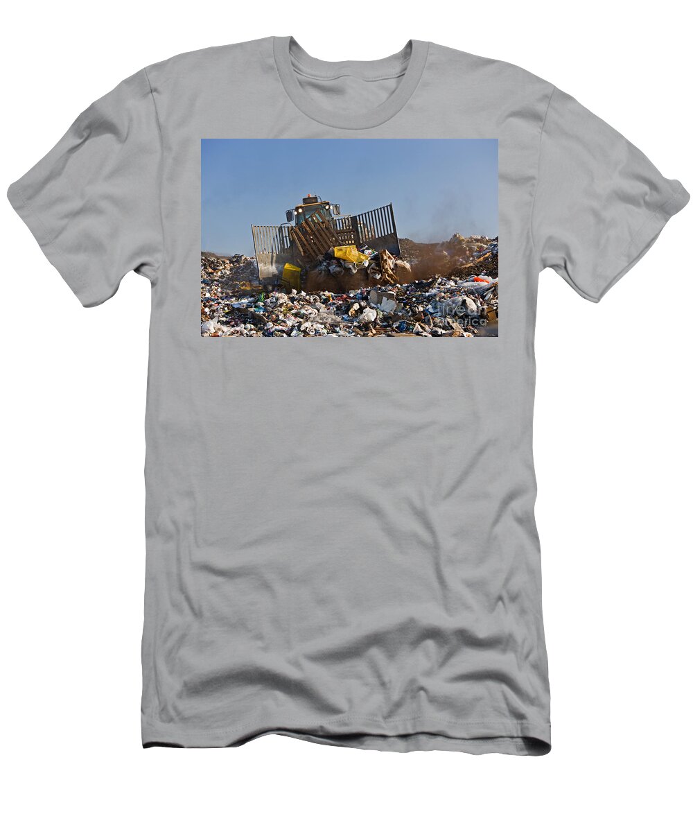 Trash T-Shirt featuring the photograph Landfill by Inga Spence