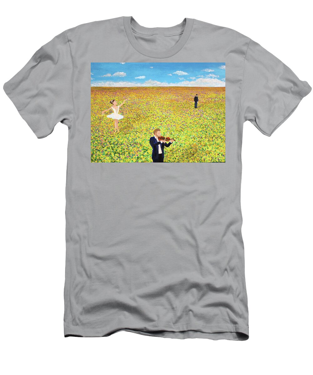 Monet T-Shirt featuring the painting Last Dance by Thomas Blood