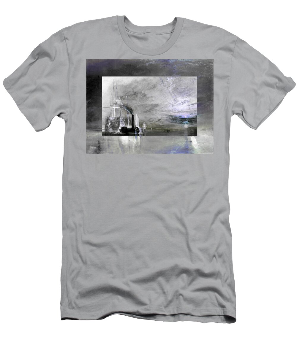 Abstract In The Living Room T-Shirt featuring the digital art Layered 11 Turner by David Bridburg