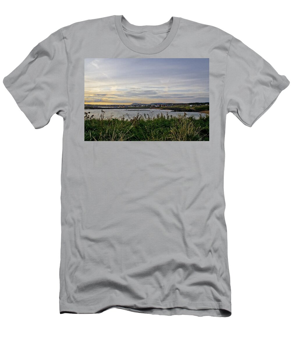 Evening Landscape T-Shirt featuring the photograph Leading to the Twilight. by Elena Perelman