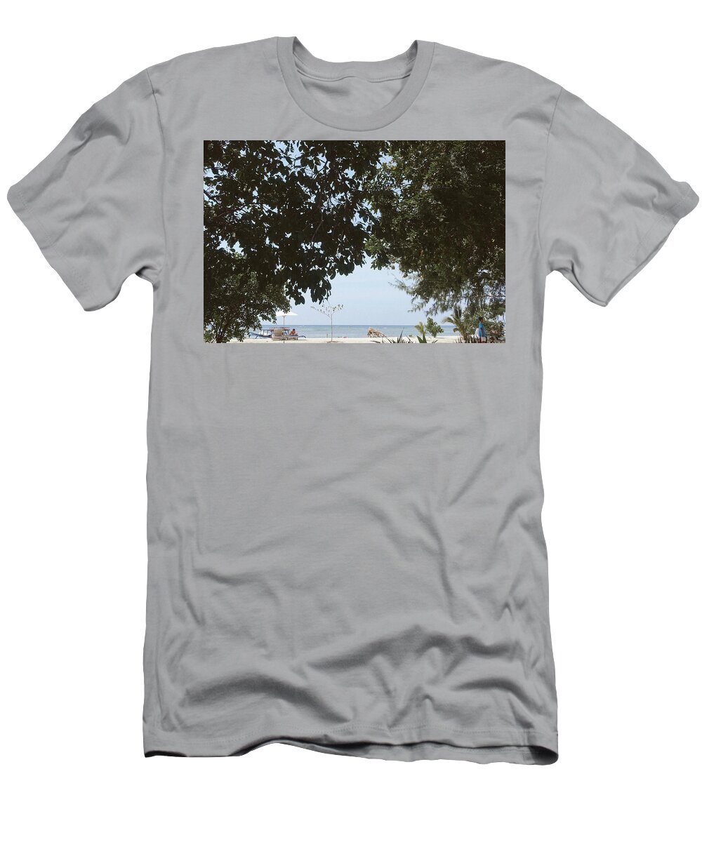 Landscape T-Shirt featuring the photograph Leaves Roof by Eujin Won