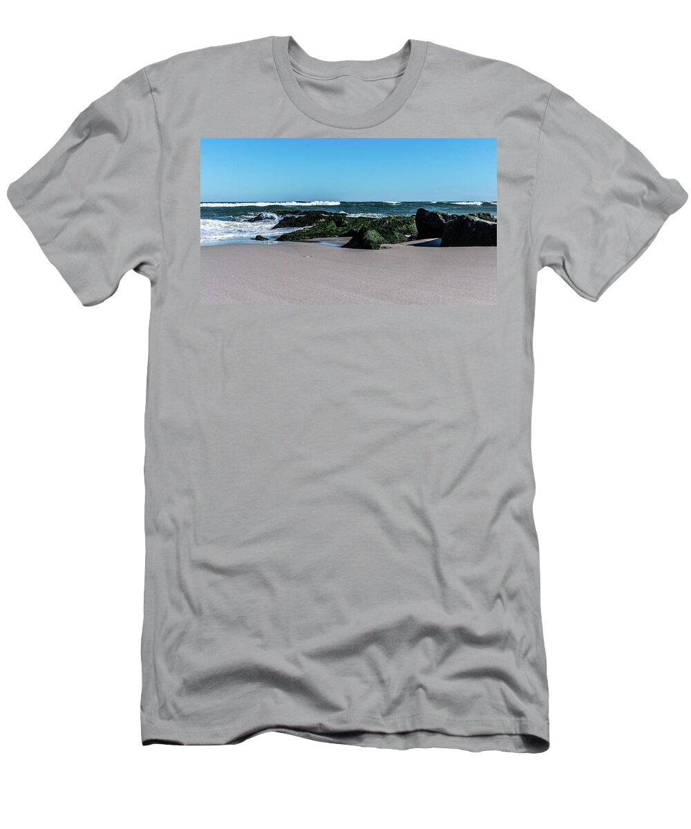 Long Beach Island T-Shirt featuring the photograph Lifes A Beach by Louis Dallara