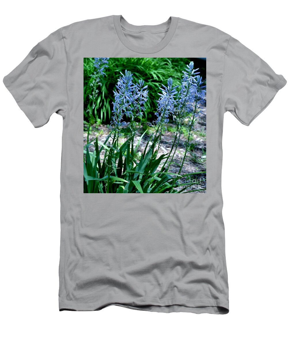 Photo T-Shirt featuring the photograph Light Blue Lace by Marsha Heiken