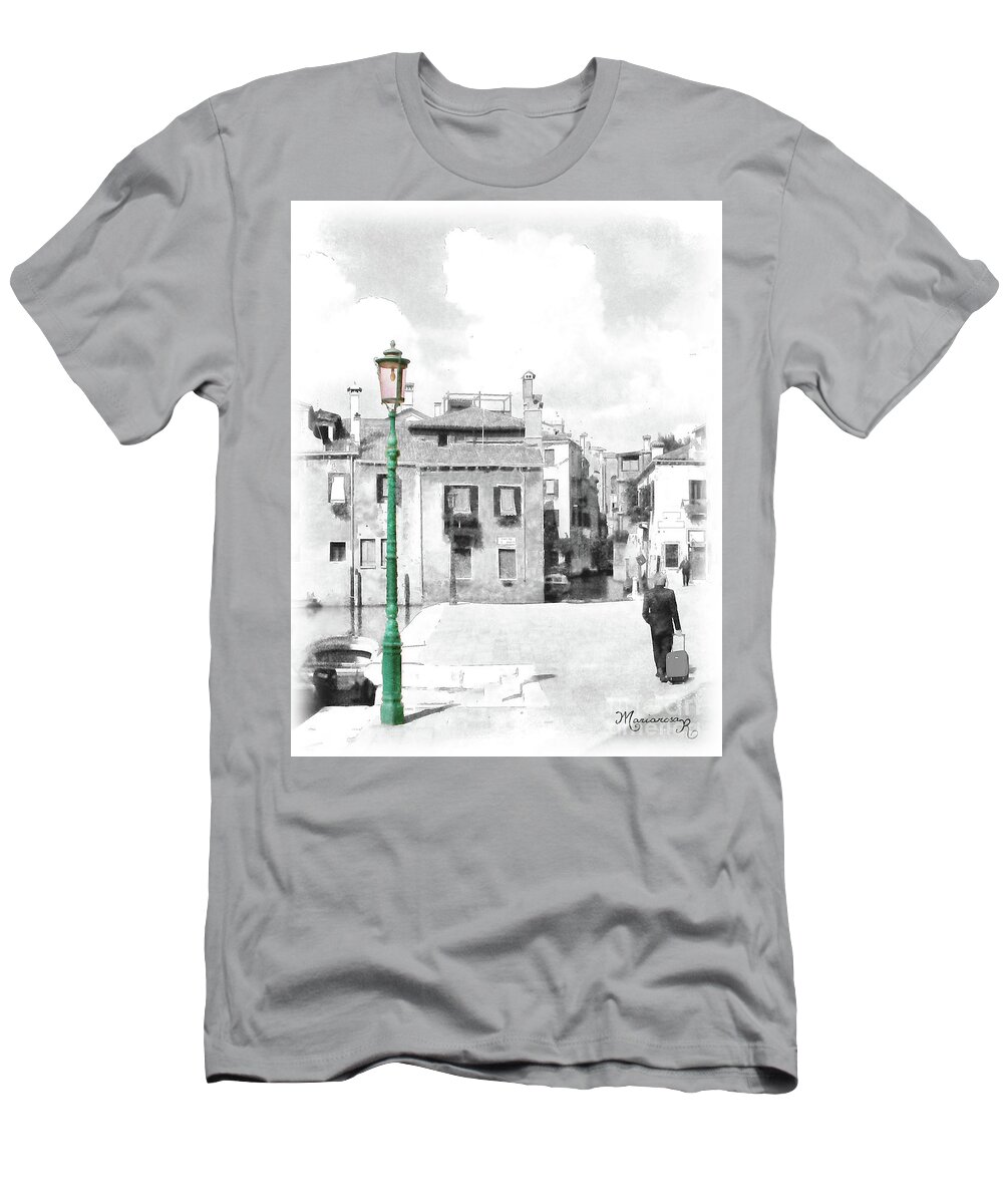 Selective Color T-Shirt featuring the photograph Lighting the Way by Mariarosa Rockefeller