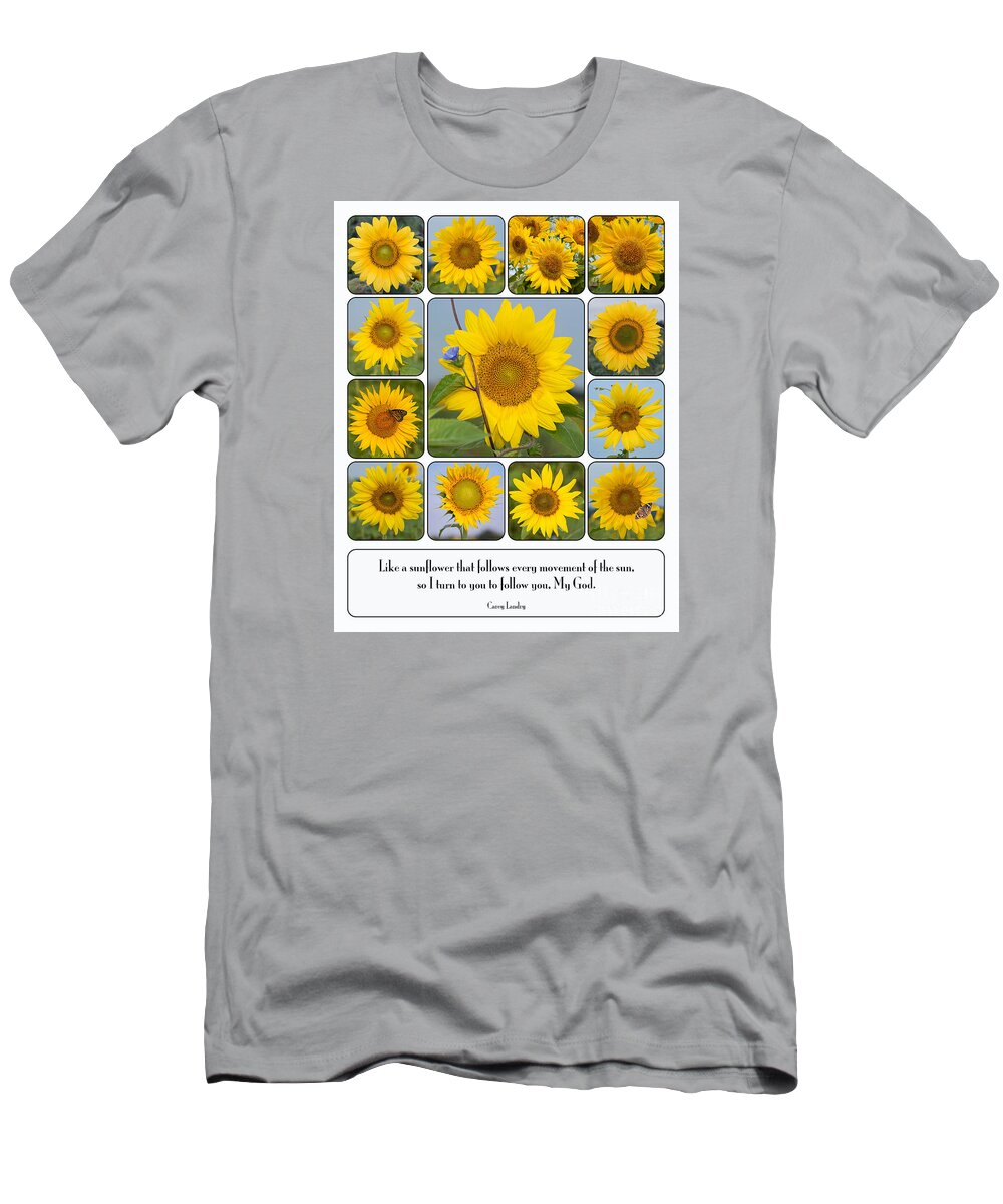 Sunflowers T-Shirt featuring the photograph Like a Sunflower by Bonnie Barry