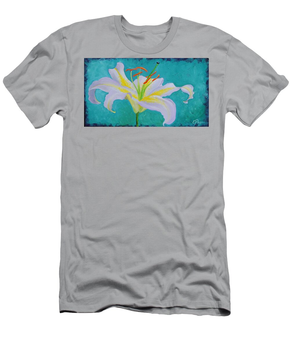 Lily T-Shirt featuring the painting Lily by Emily Page
