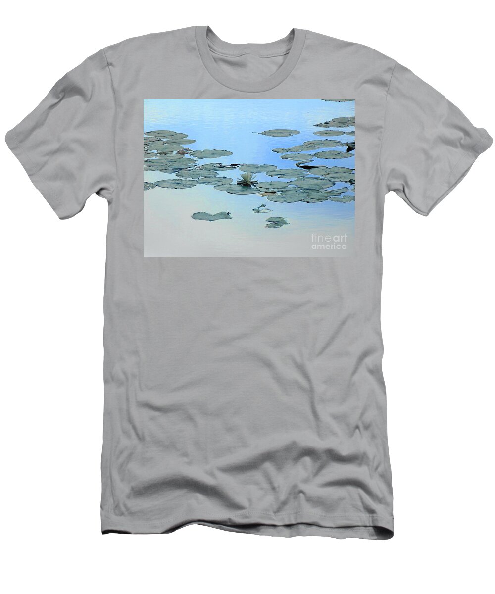 #water #lily #flower #lily Pond #pond #pond Flower Photography T-Shirt featuring the photograph Lily Pond by Daun Soden-Greene