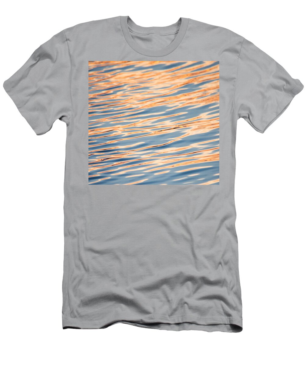 Abstract T-Shirt featuring the photograph Liquid Gold by Parker Cunningham