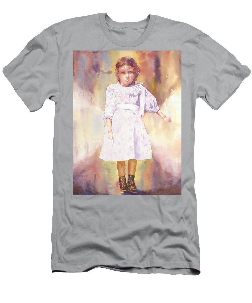 Ancestry T-Shirt featuring the painting Little Anna by Tara Moorman