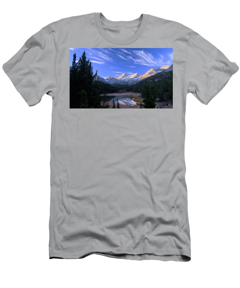 Snow T-Shirt featuring the photograph Little Lakes Valley Panorama by Sean Sarsfield