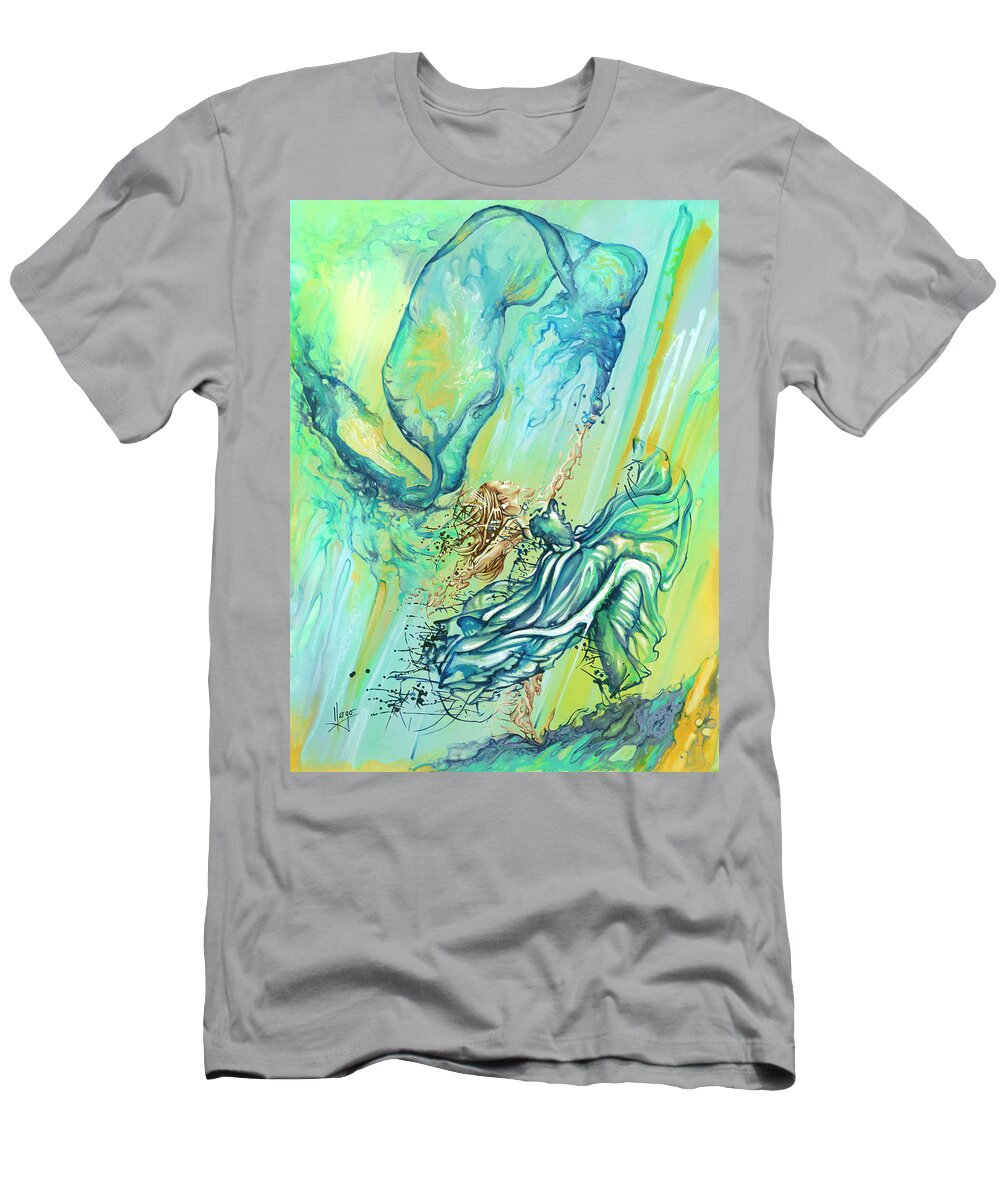 Acrylic T-Shirt featuring the painting Live to the fullest by Karina Llergo