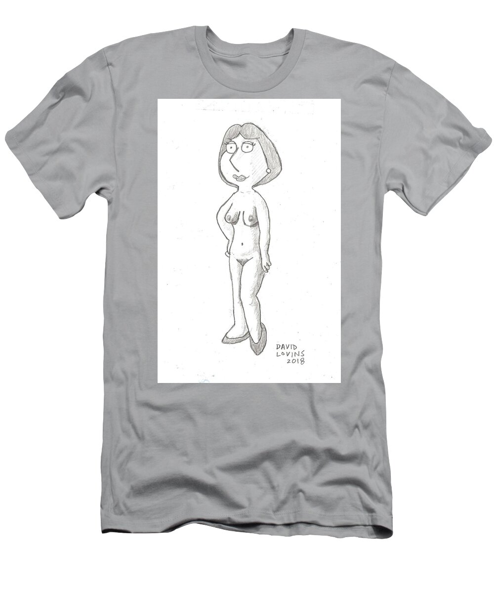 Lois Griffin Nude T-Shirt by David Lovins - Pixels