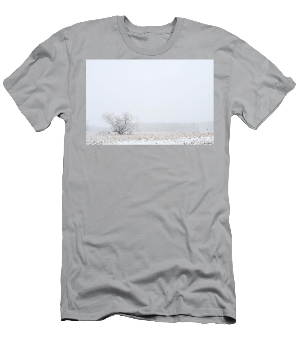 Winter T-Shirt featuring the photograph Lonely by Monroe Payne