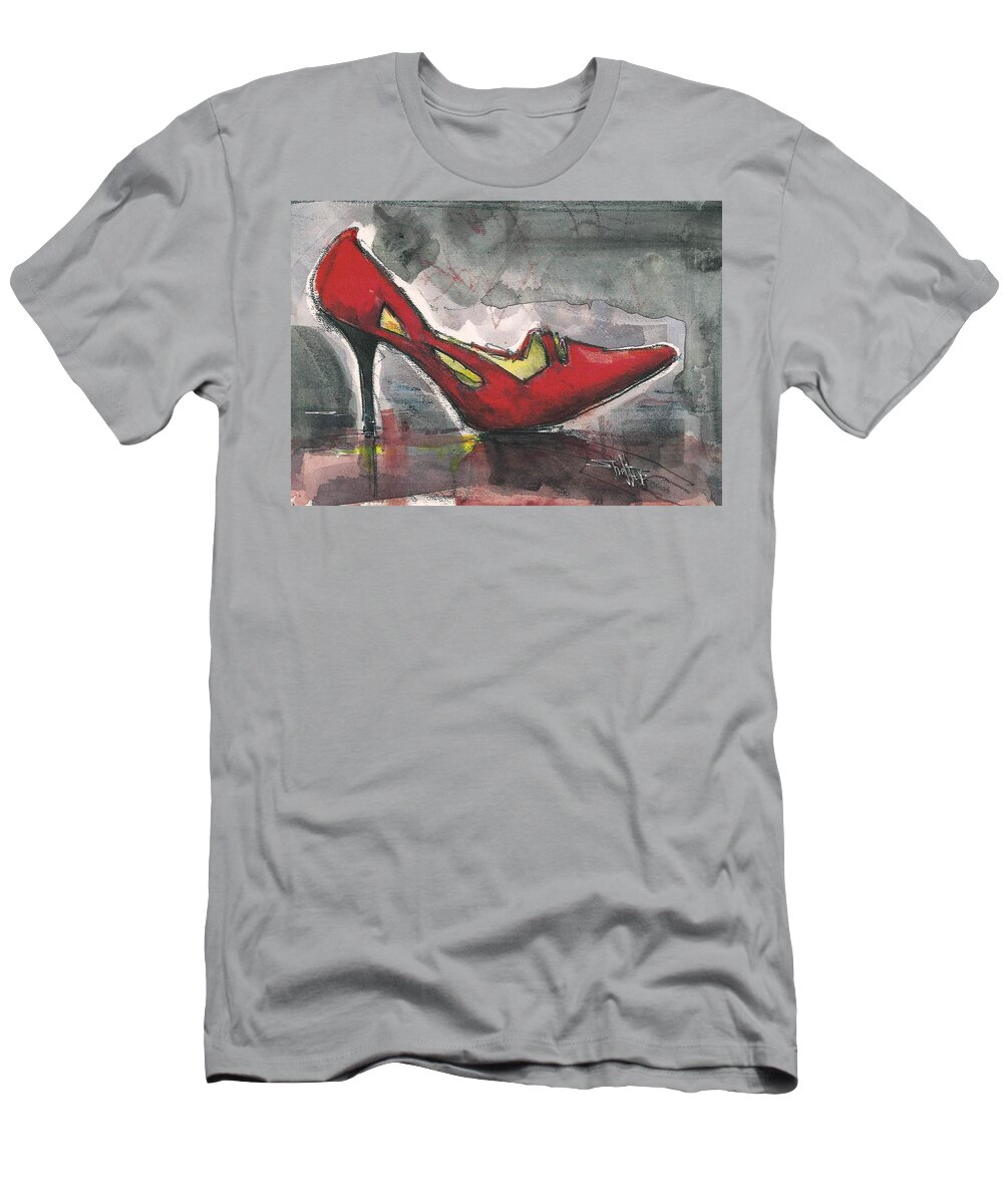 Fetish T-Shirt featuring the painting Love Triangles by Ronald Shelley
