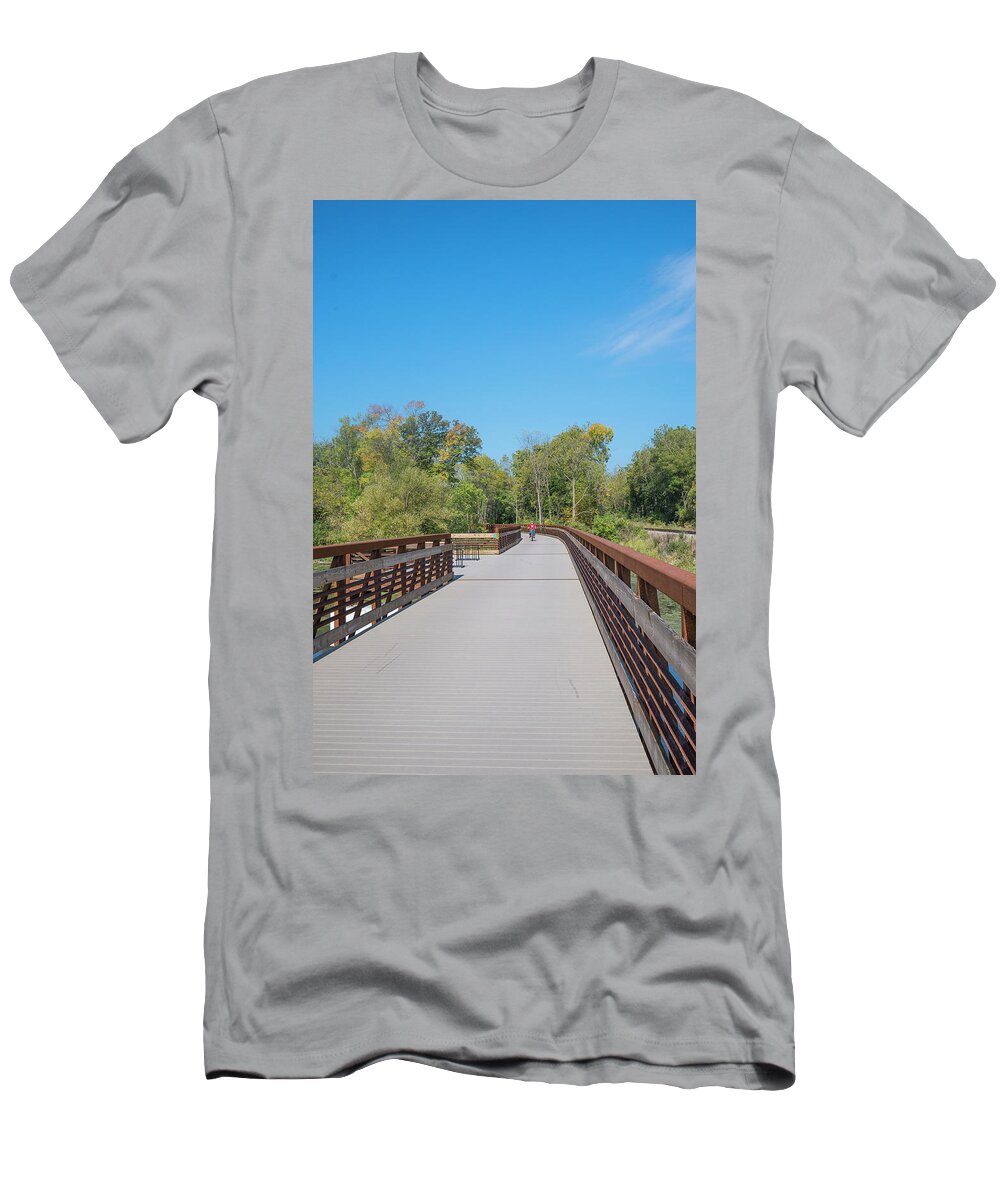 Lake T-Shirt featuring the photograph Lower Yahara River Trail 5 - Madison - Wisconsin by Steven Ralser