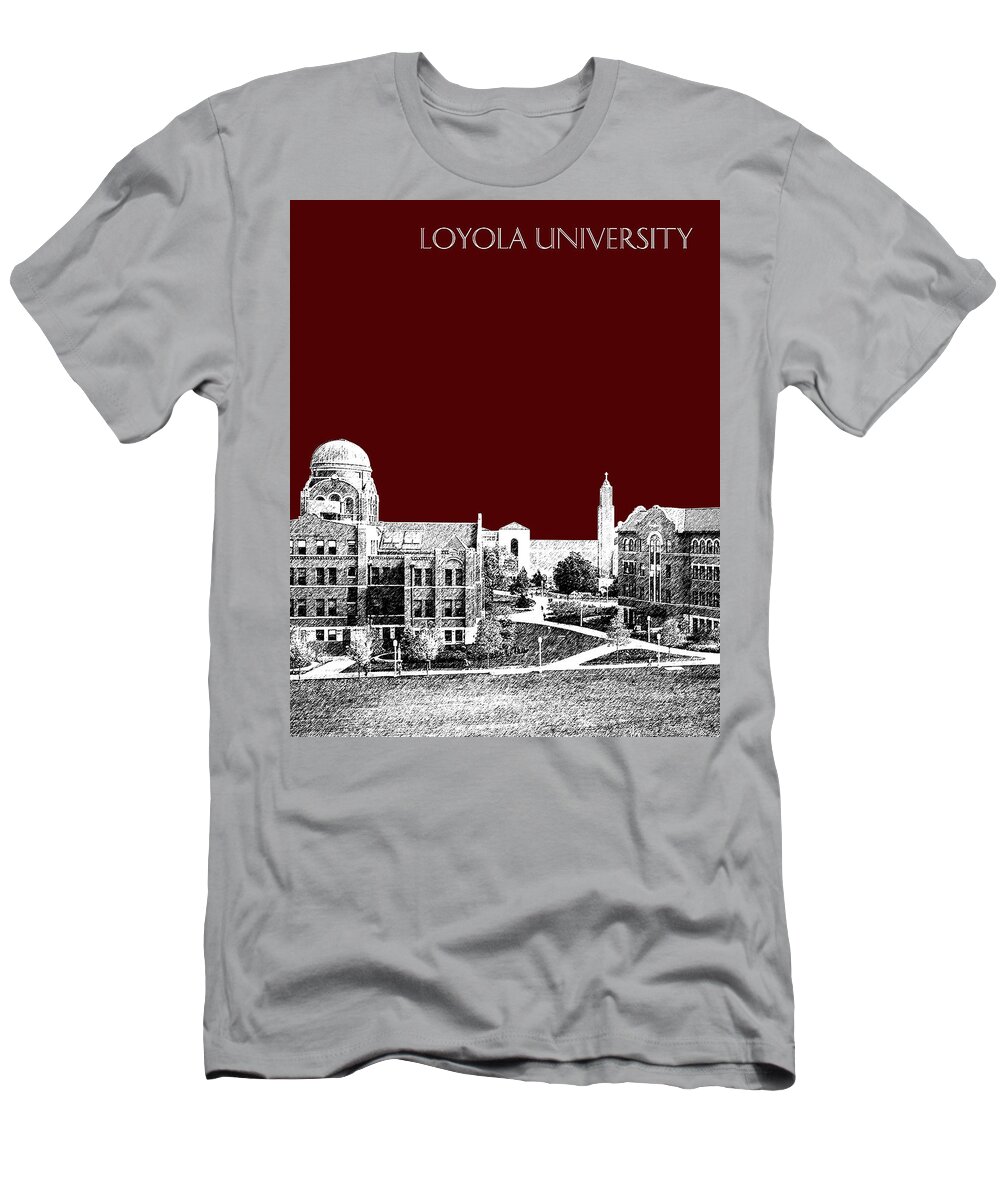  T-Shirt featuring the digital art Loyola University Version 4 by DB Artist