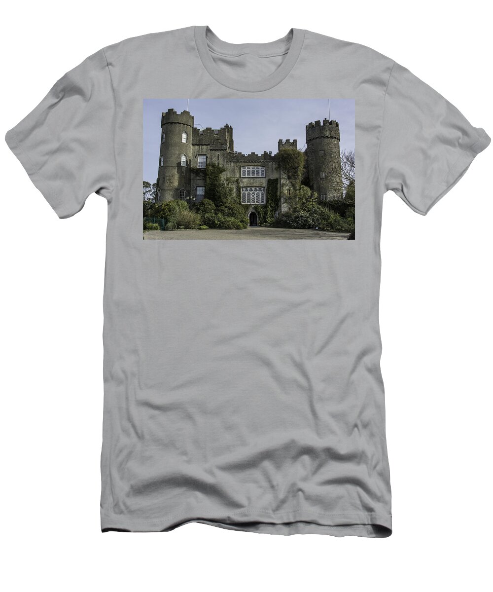 Original T-Shirt featuring the photograph Malahide Castle, Dublin, Ireland by WAZgriffin Digital