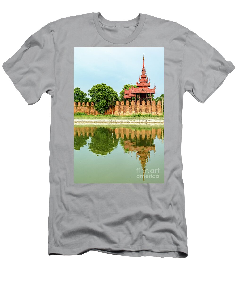 Citadel T-Shirt featuring the photograph Mandalay Citadel 1 by Werner Padarin