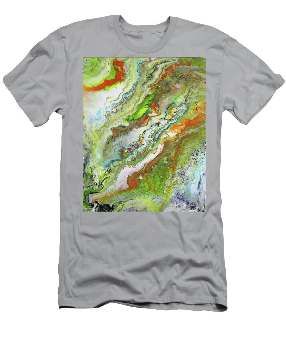 Abstract T-Shirt featuring the painting Metamorphosis #2 by Madeleine Arnett