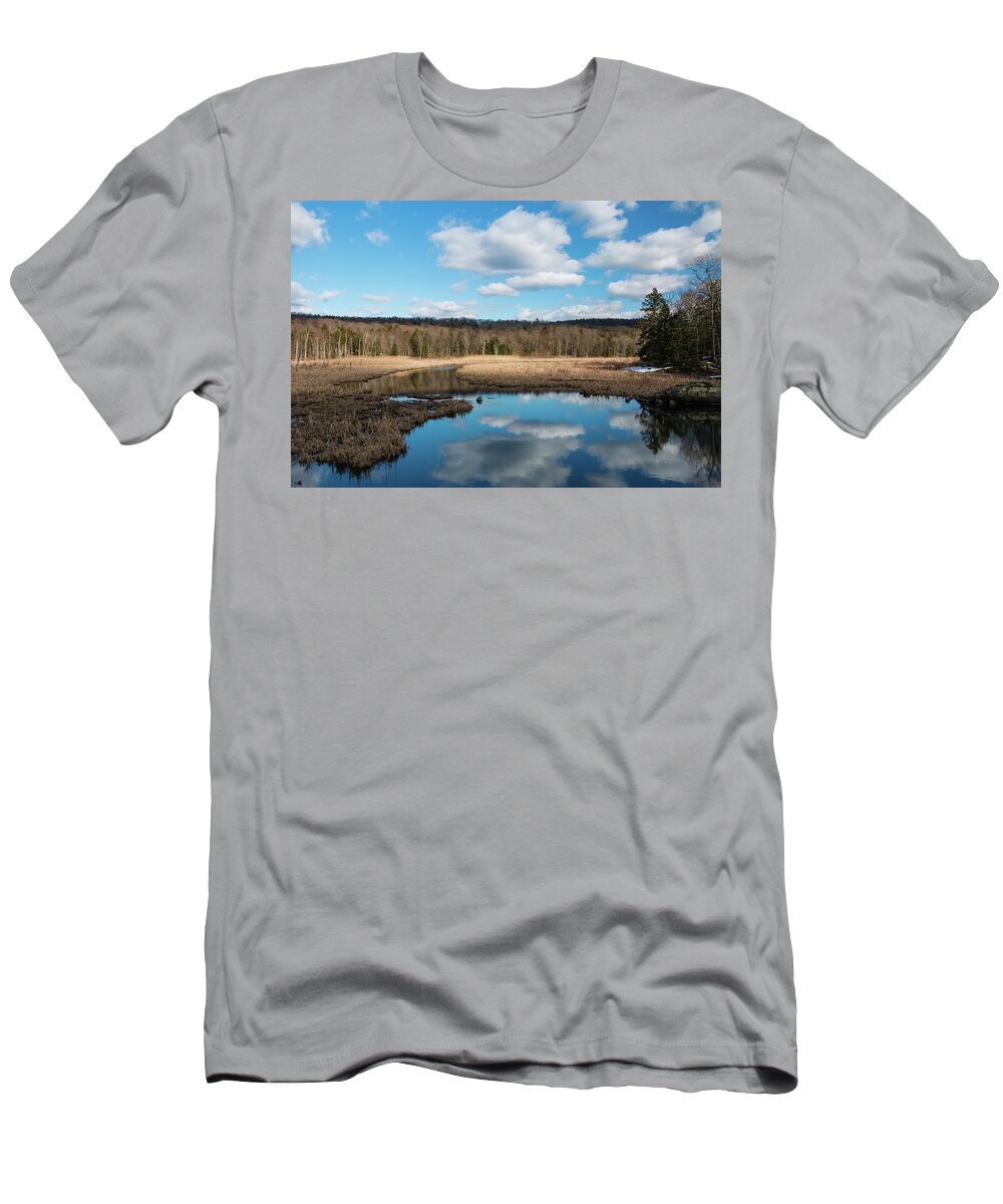 Nature T-Shirt featuring the photograph March Afternoon at Black Creek by Jeff Severson