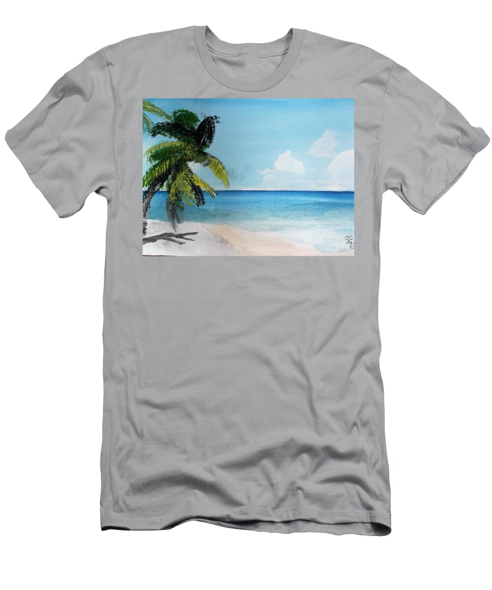 Martinique T-Shirt featuring the painting Martinique by Carole Robins