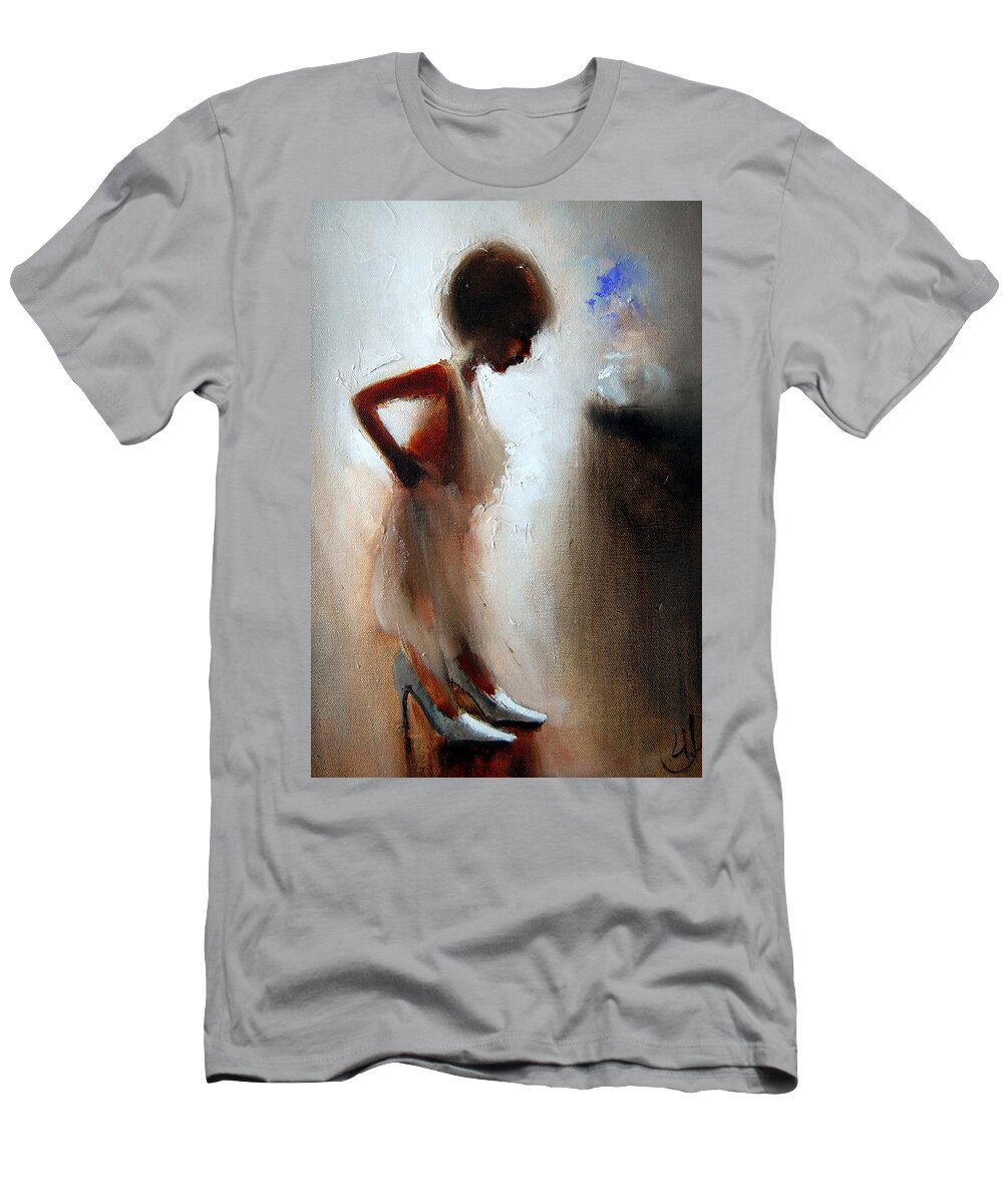 Russian Artists New Wave T-Shirt featuring the painting Masha by Igor Medvedev