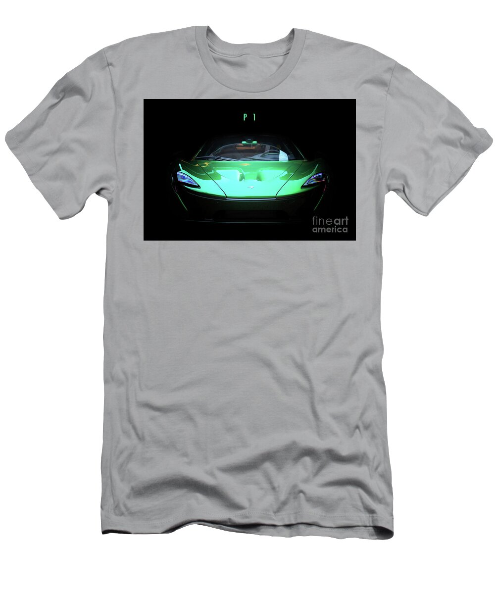 Mclaren T-Shirt featuring the digital art McLaren P1 by Airpower Art