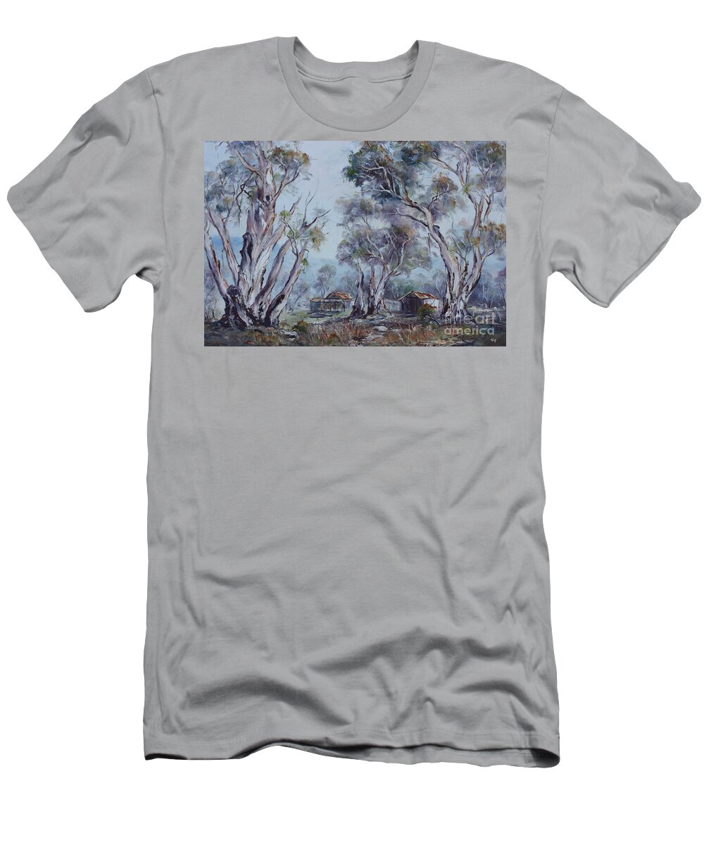 Melrose T-Shirt featuring the painting Melrose, South Australia by Ryn Shell