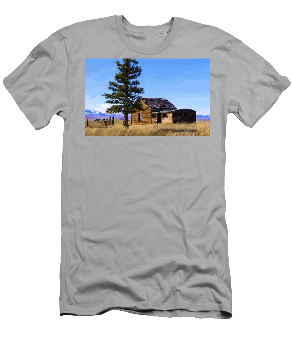 Relic T-Shirt featuring the painting Memories of Montana by Susan Kinney
