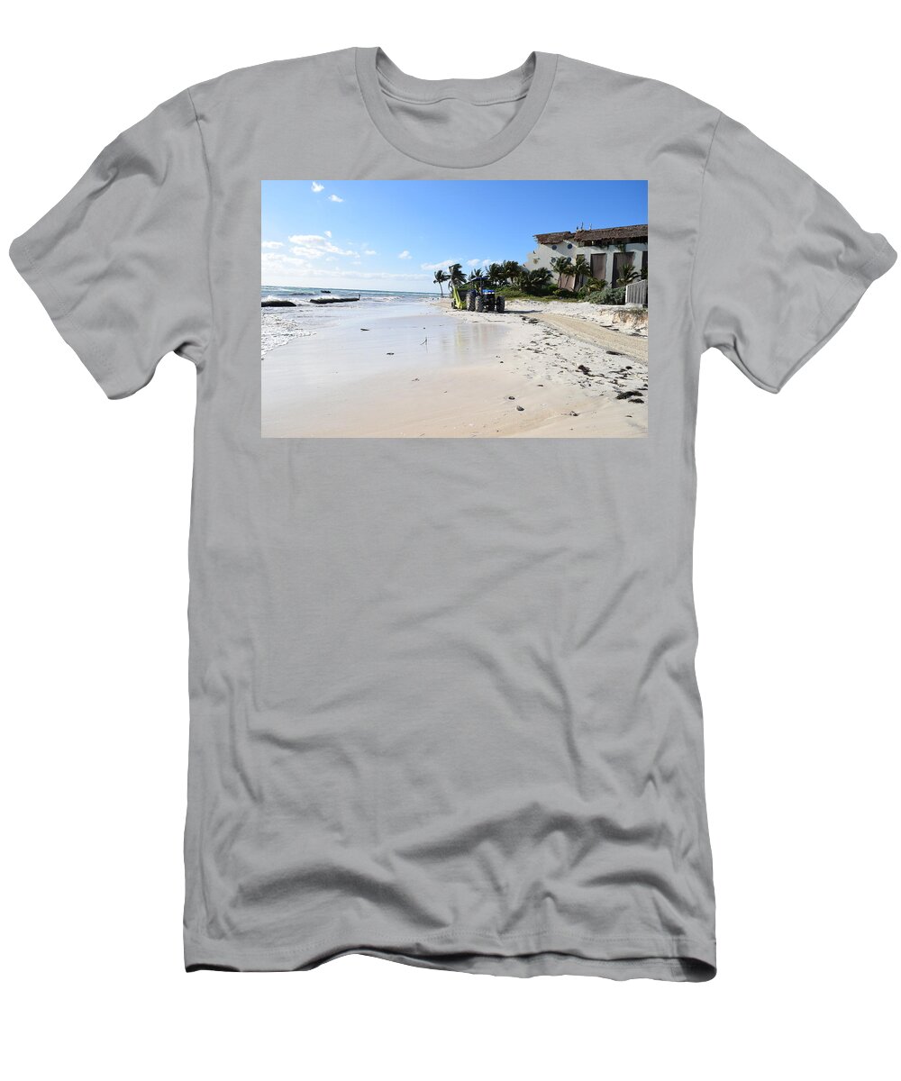 Mexico T-Shirt featuring the photograph Walking in the sand by Christina McNee-Geiger