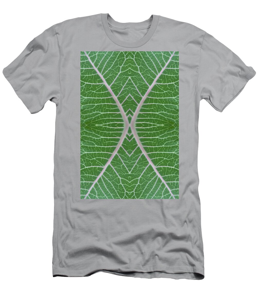 Photographic Art T-Shirt featuring the photograph Milkweed Veins Quad by Paul Rebmann