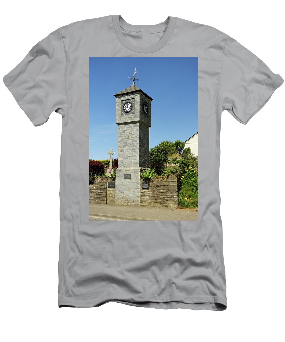Britain T-Shirt featuring the photograph Millennium Clock Tower - Delabole by Rod Johnson