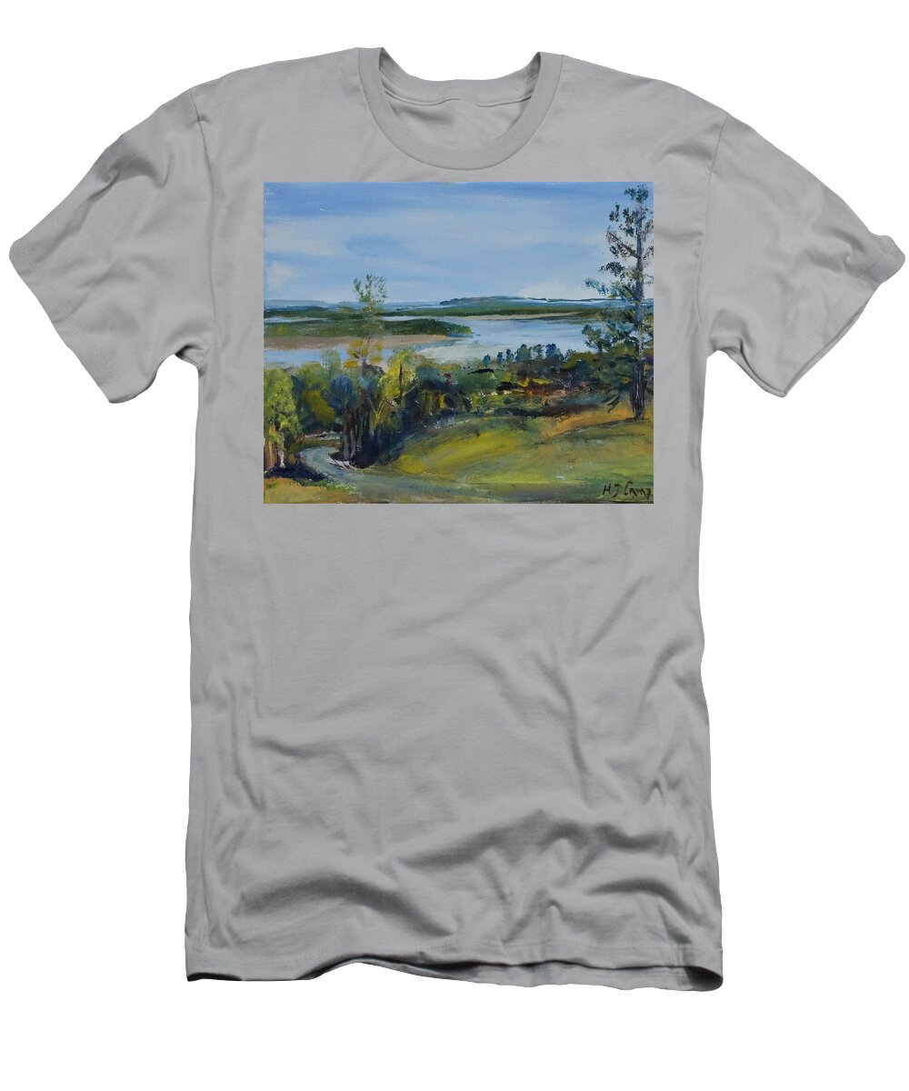 Plein Air T-Shirt featuring the painting Missouri Overlook II by Helen Campbell