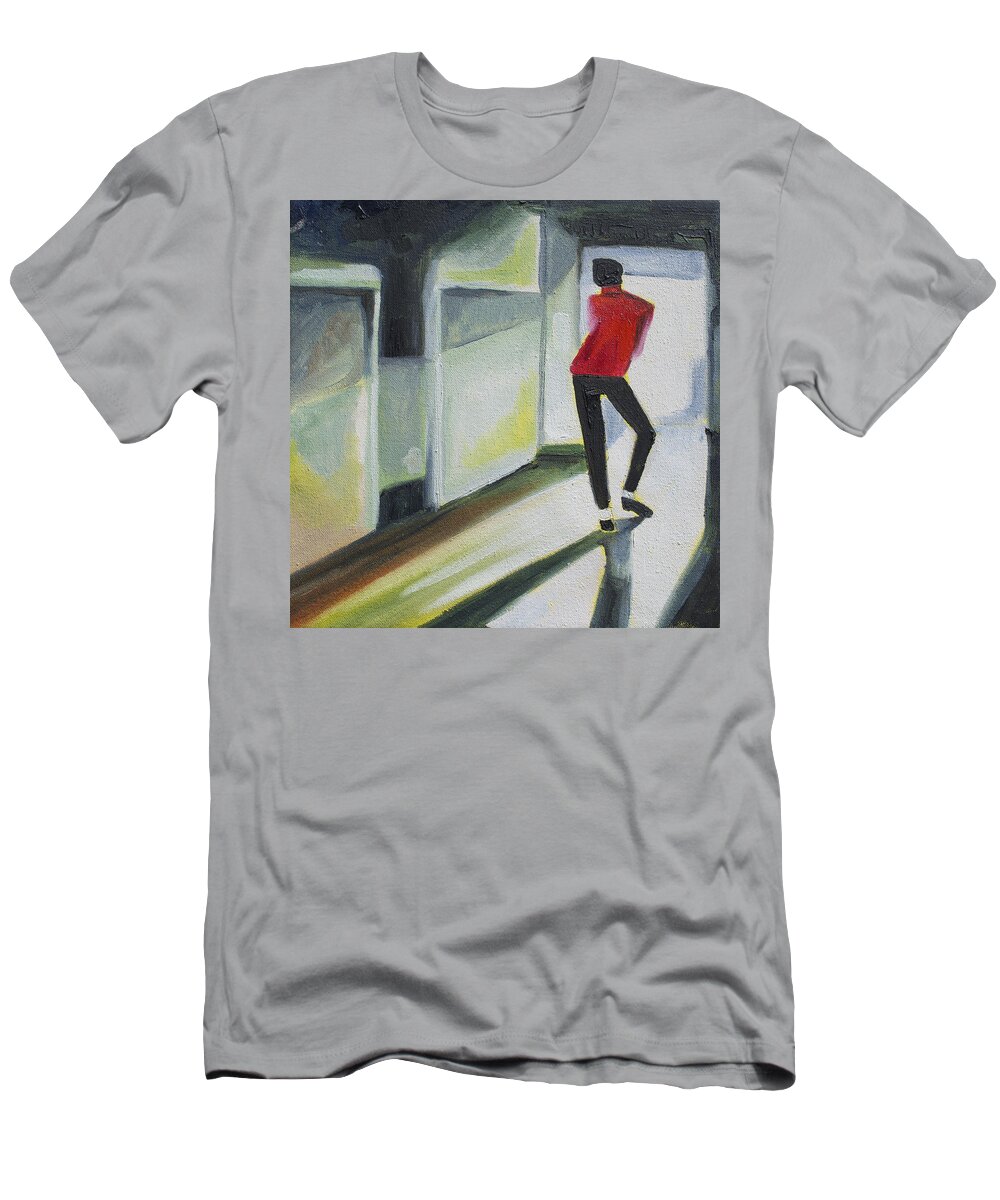 Michael Jackson T-Shirt featuring the painting Mj one of five number three by Patricia Arroyo