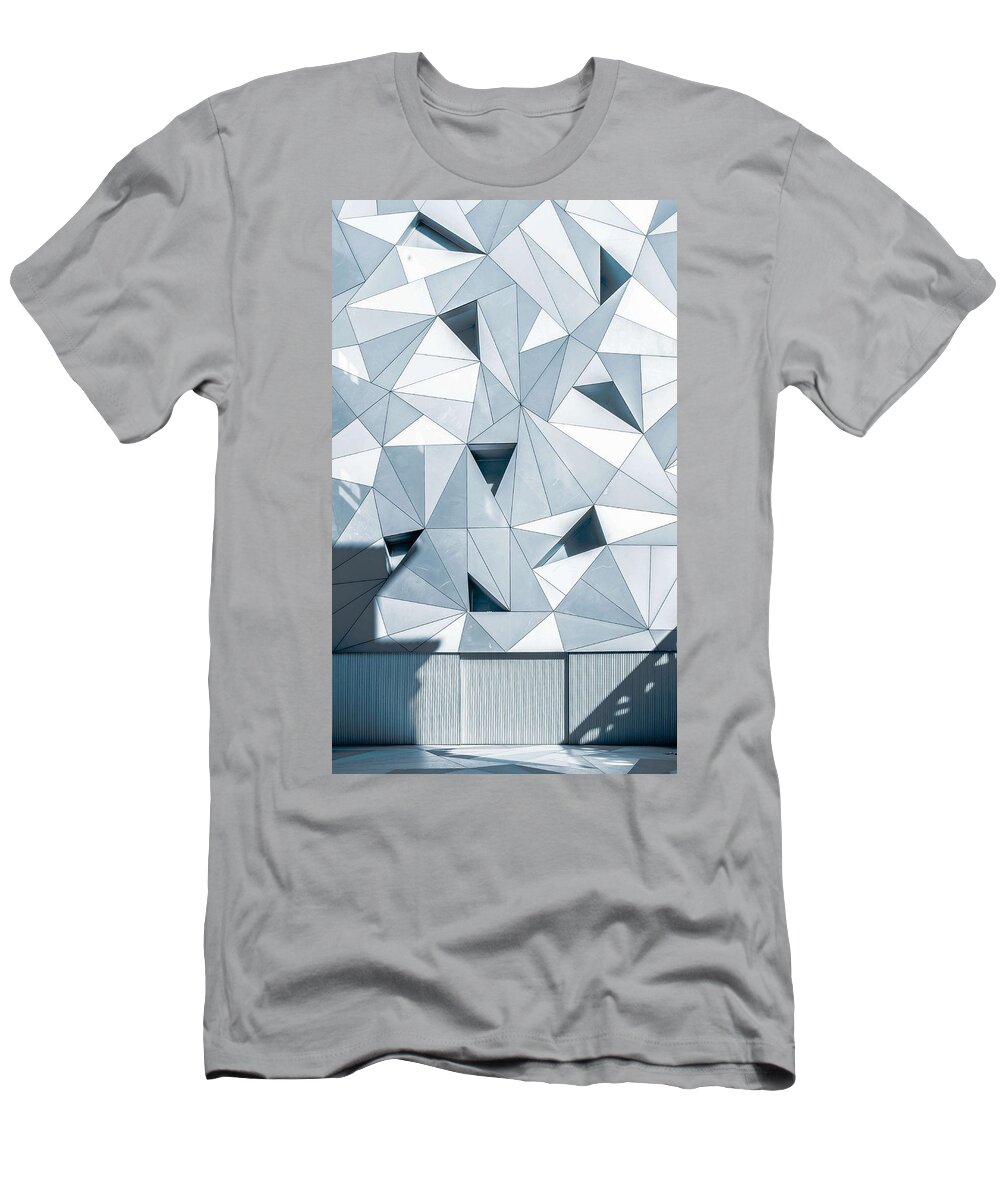 Architecture T-Shirt featuring the painting Modern Architectural Building Series - 22 by Celestial Images