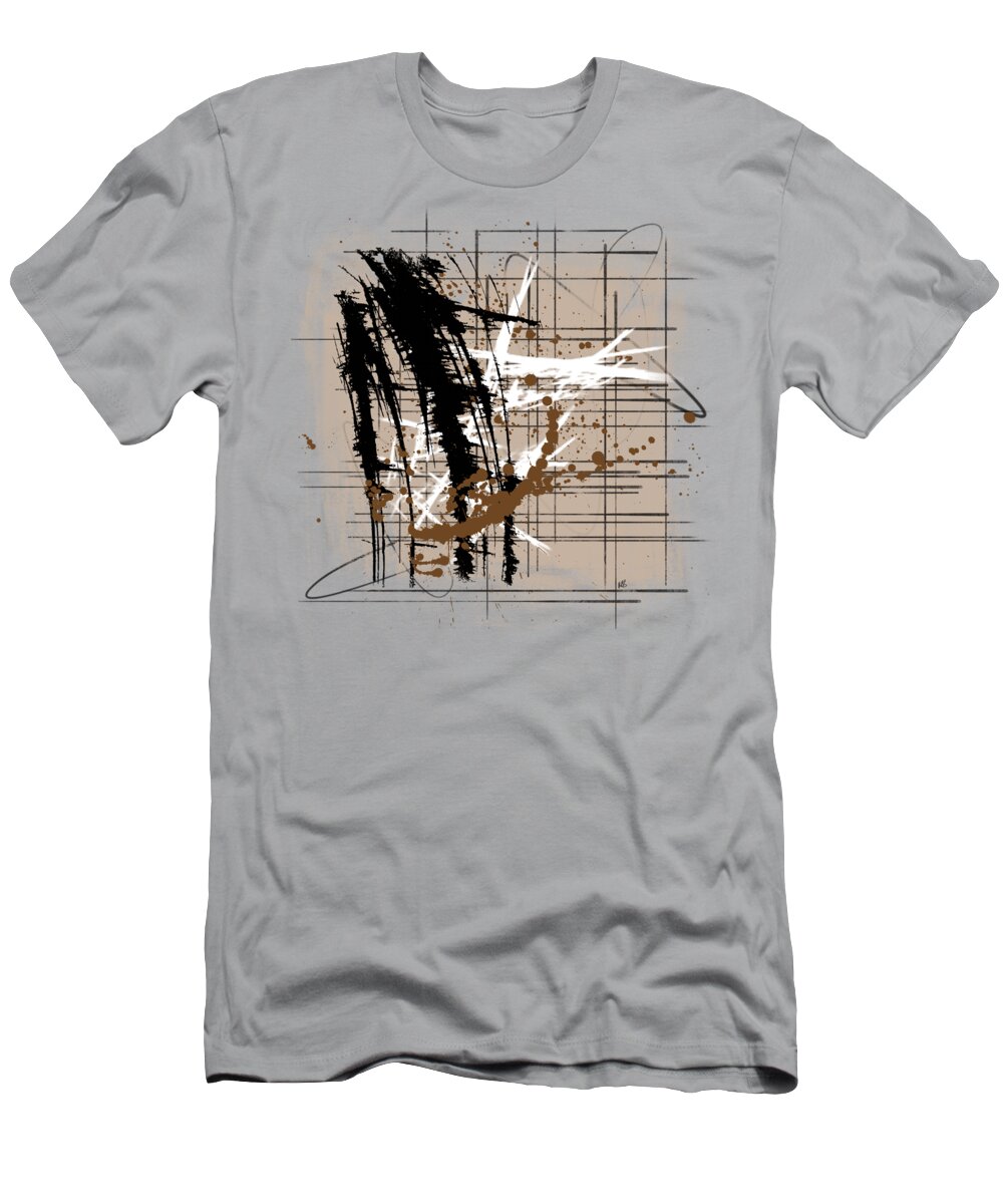 Abstract T-Shirt featuring the painting Modern Brown 2 by Melissa Smith