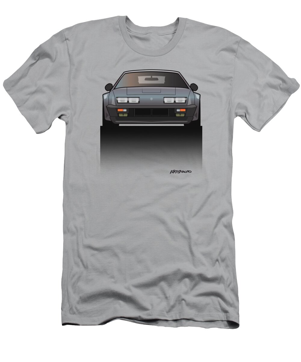 Car T-Shirt featuring the digital art Modern Euro Icons Series Alpine A310 GT by Tom Mayer II Monkey Crisis On Mars