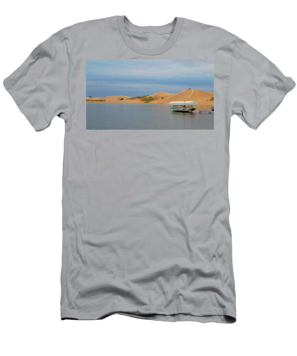 Silver Lake T-Shirt featuring the photograph Morning at the Dunes by Wendy Gertz