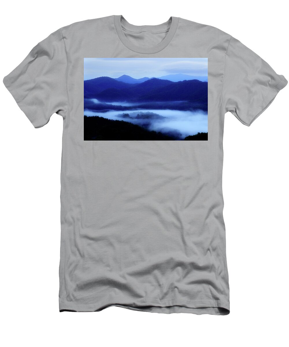 Smoky Mountains T-Shirt featuring the photograph Morning Blush by Mike Eingle