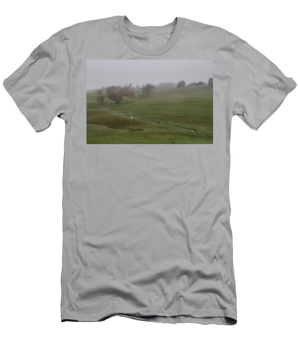  Creek T-Shirt featuring the photograph Morning Mist by Alana Thrower