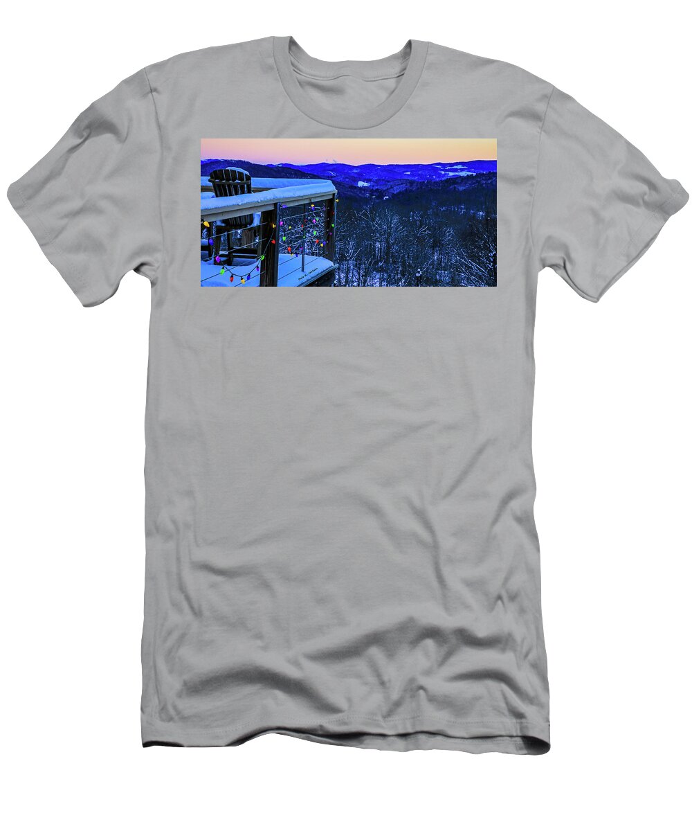 Blue Ridge Mountains T-Shirt featuring the photograph Mountain Cheer by Dale R Carlson