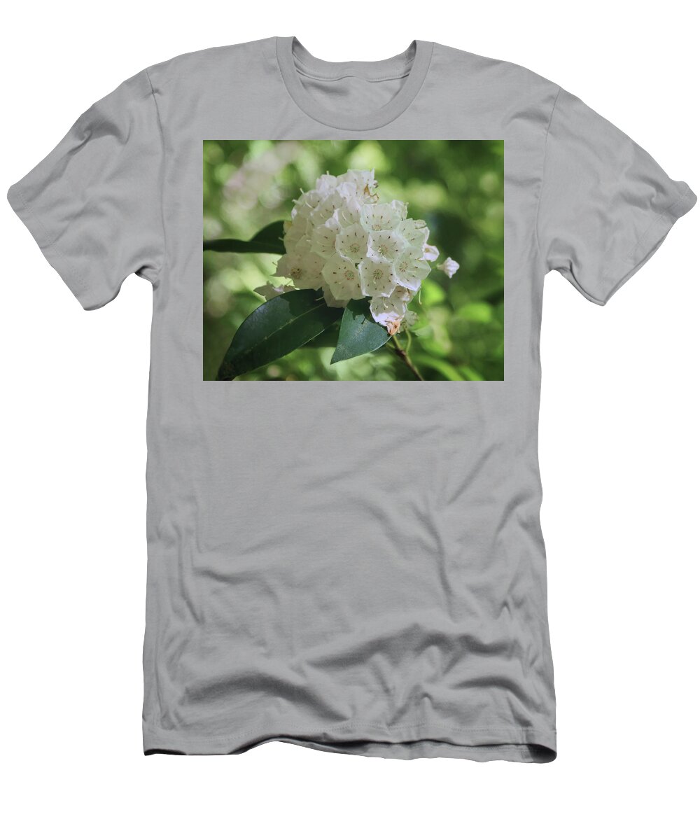 Wildflowers T-Shirt featuring the photograph Mountain Laurel - Spring by Nikolyn McDonald